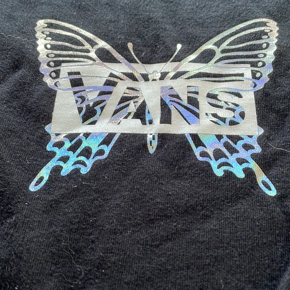 Holographic butterflies on front and elbows. Bought at Journey’s. - Picture 2 of 3